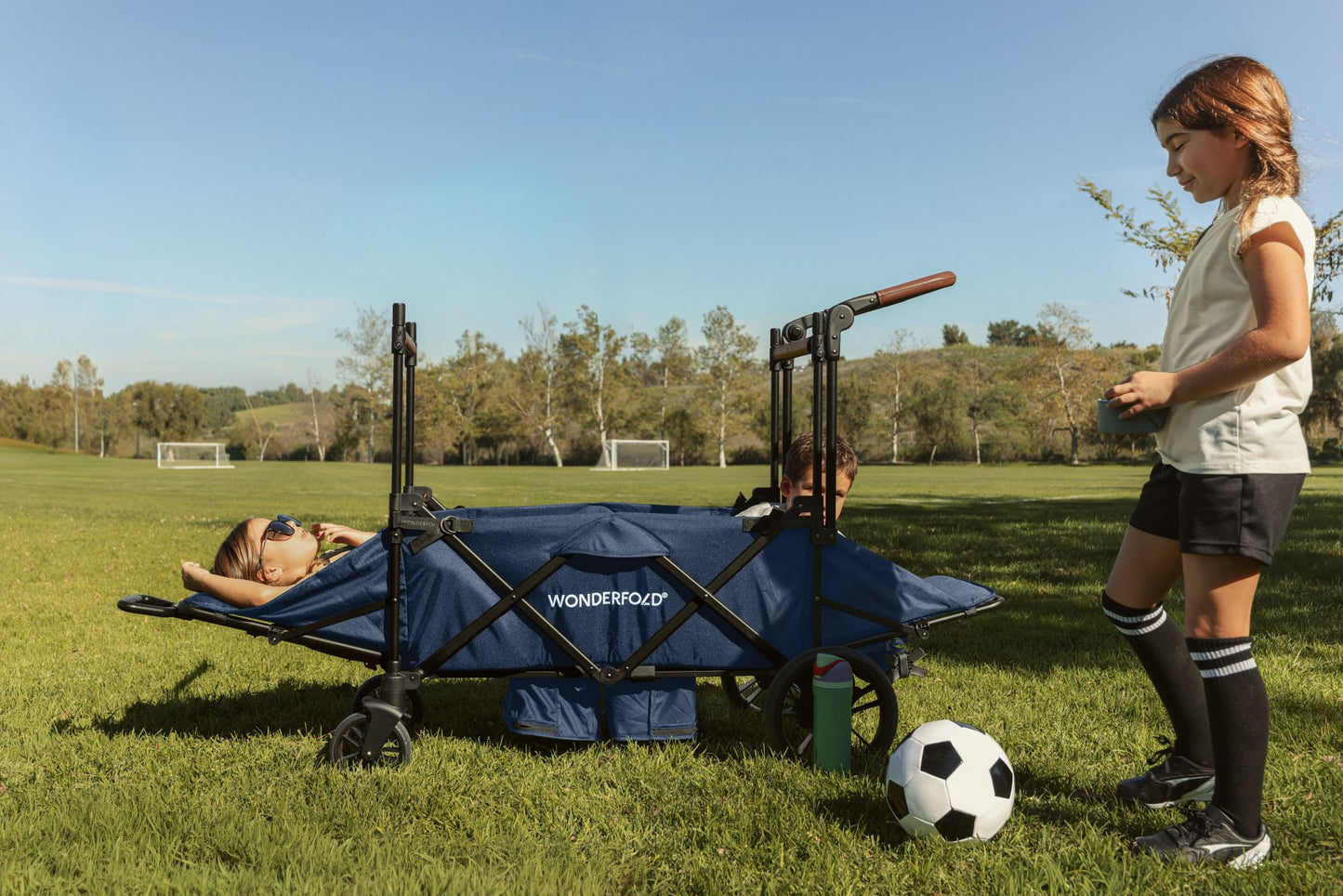 X4R Push & Pull Quad Stroller Wagon Sapphire Navy