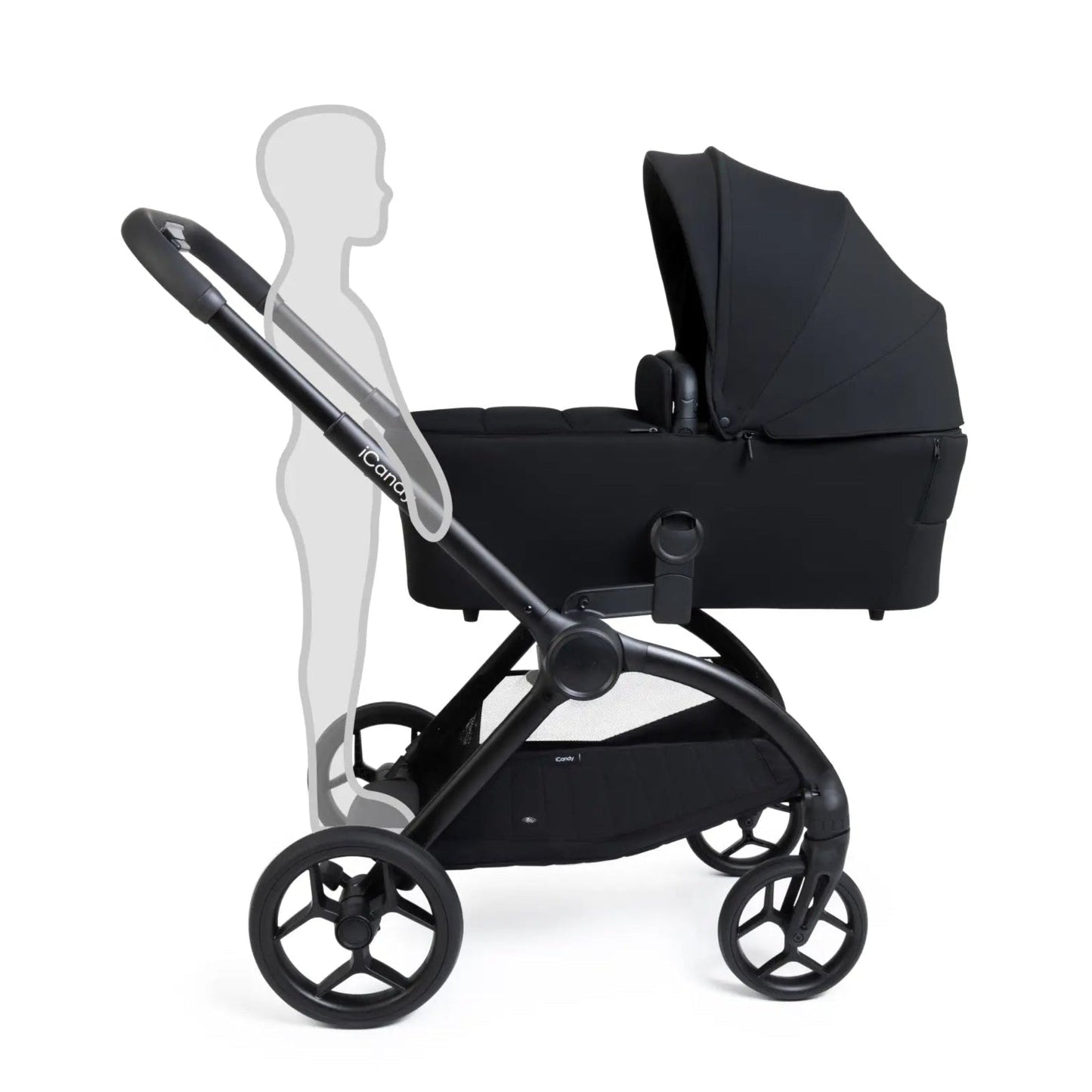 iCandy Core 2 Storm Grey Pushchair and Carrycot - Complete 360 Car Seat Bundle