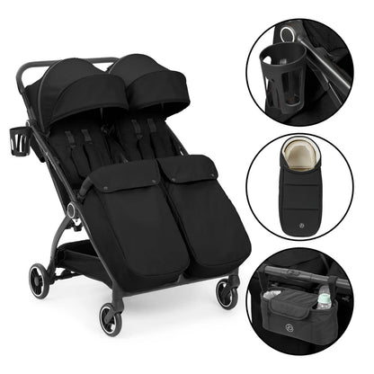 ickle bubba Aries Prime Double Autofold Stroller