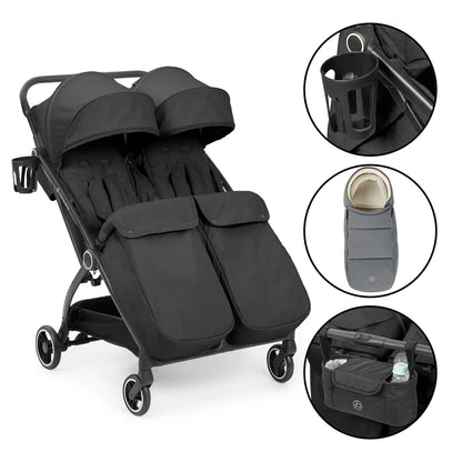 ickle bubba Aries Prime Double Autofold Stroller