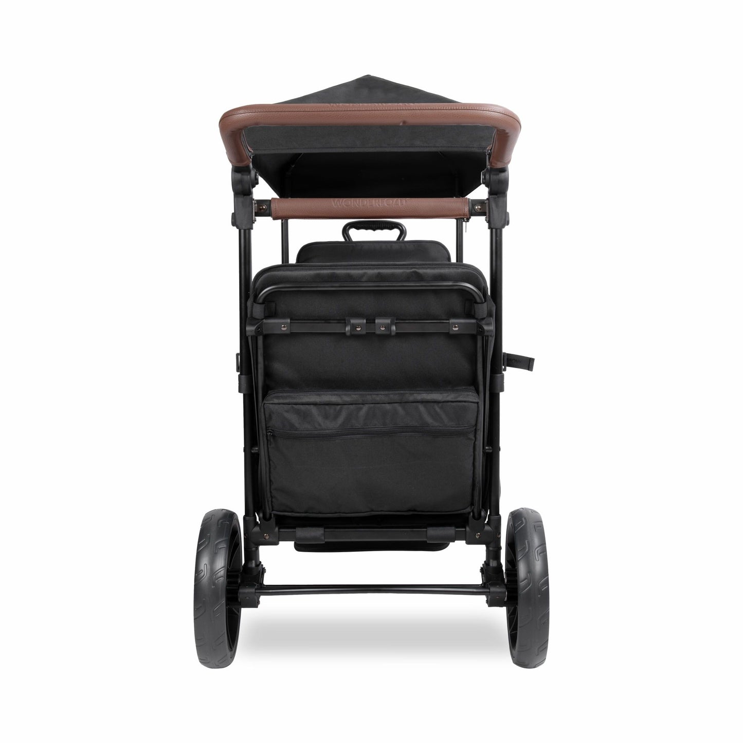 Wonderfold X2R Push & Pull Quad Stroller Wagon Stealth Black