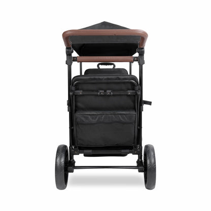 Wonderfold X2R Push & Pull Quad Stroller Wagon Stealth Black