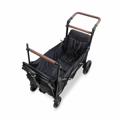 Wonderfold X2R Push & Pull Quad Stroller Wagon Stealth Black