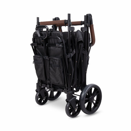 Wonderfold X2R Push & Pull Quad Stroller Wagon Stealth Black