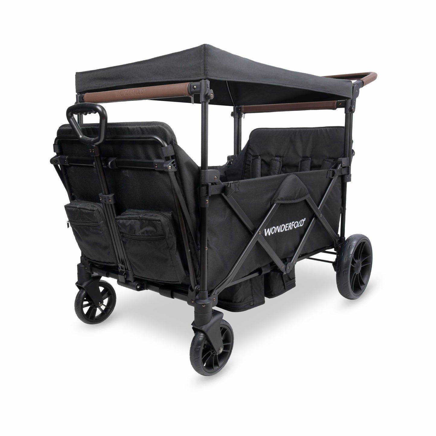 X4R Push & Pull Quad Stroller Wagon Stealth Black
