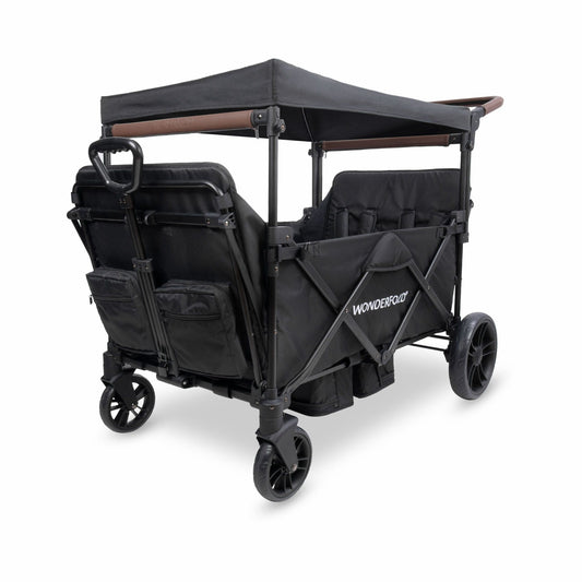 X4R Push & Pull Quad Stroller Wagon Stealth Black