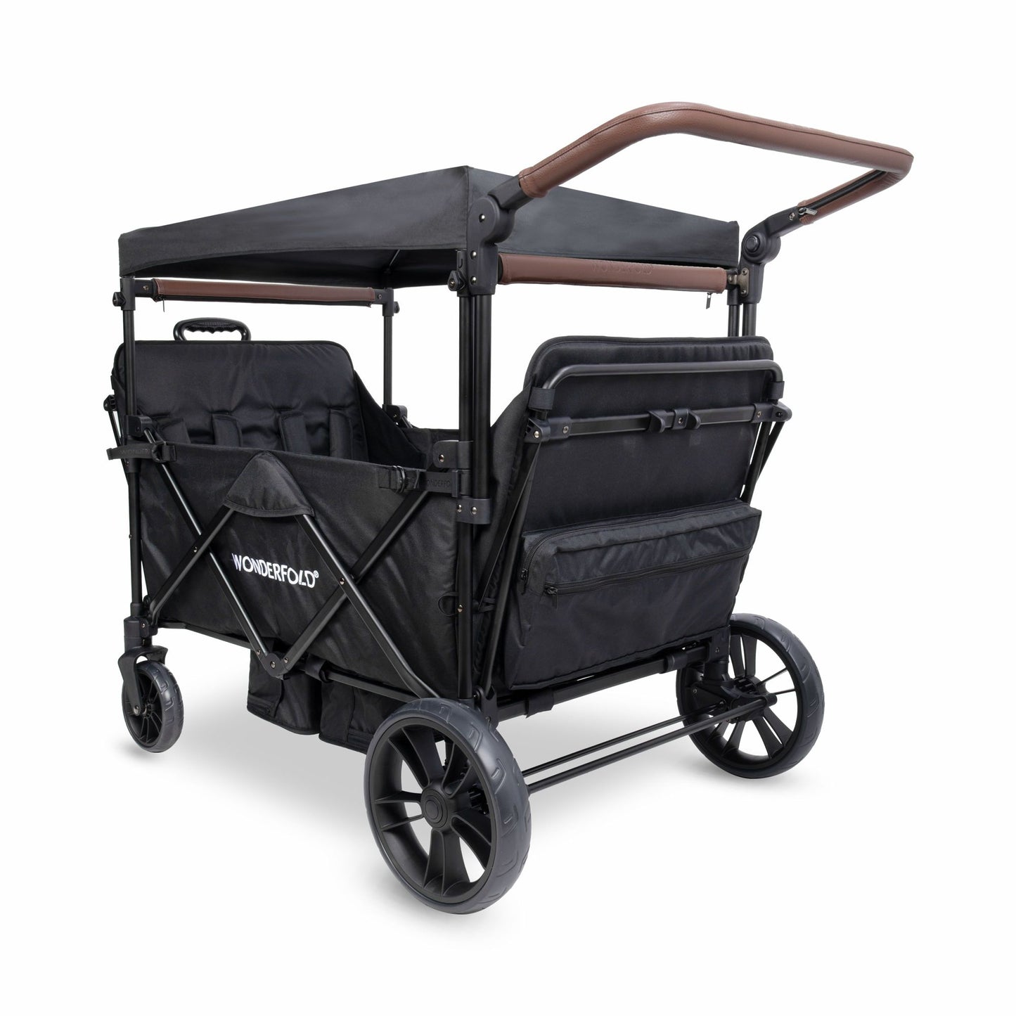 X4R Push & Pull Quad Stroller Wagon Stealth Black