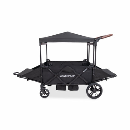 X4R Push & Pull Quad Stroller Wagon Stealth Black