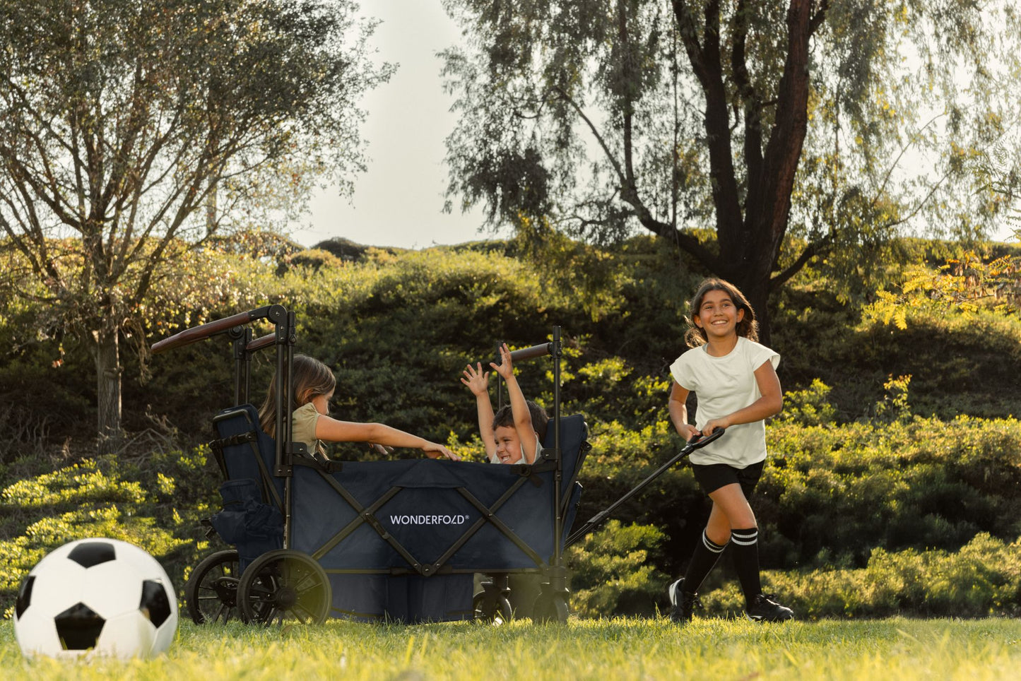 X4R Push & Pull Quad Stroller Wagon Sapphire Navy