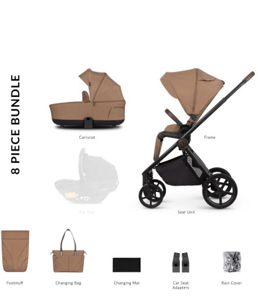 Venicci Claro 2 in 1 System - Pram with Carrycot and Reversible Seat Unit