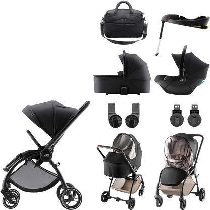 Britax Rio Core Deluxe Set Travel System in Carbon Black