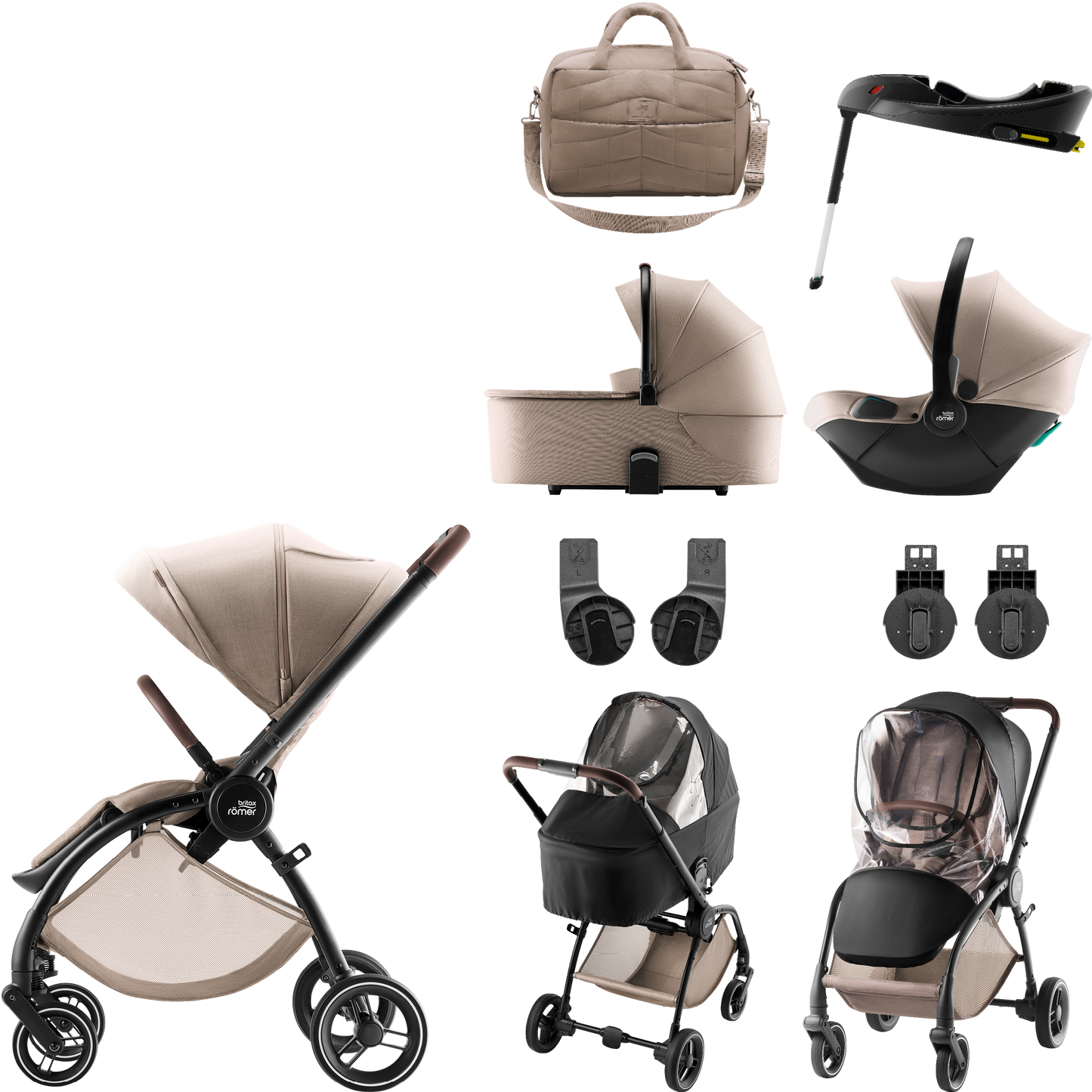 Britax Rio Core Deluxe Set Travel System in Teak