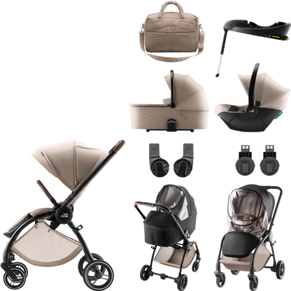 Britax Rio Core Deluxe Set Travel System in Teak