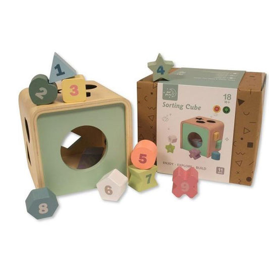 Wooden Sorting Cube