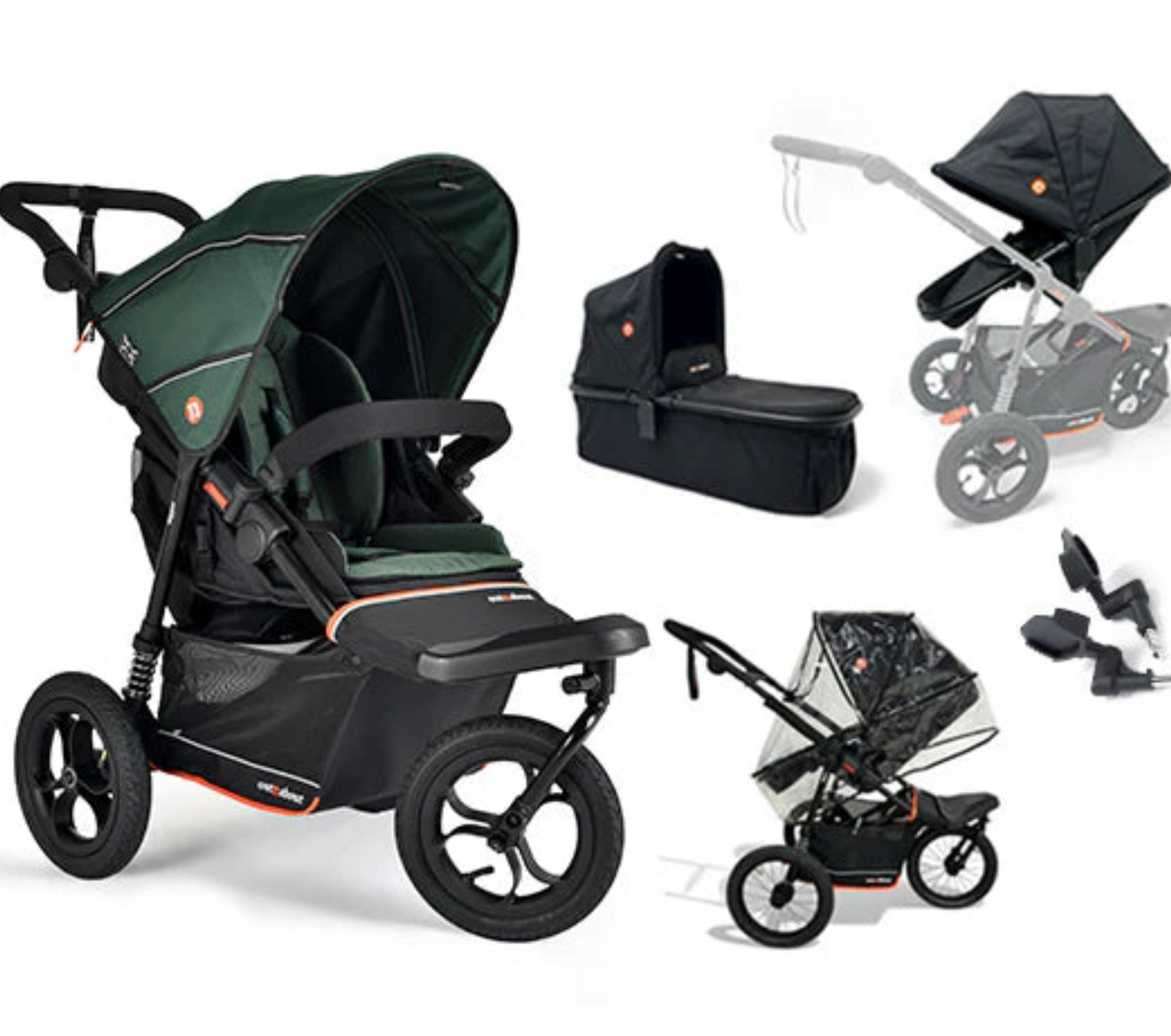 Out n About Nipper V6  Switch Newborn  Bundle  Sycamore Green