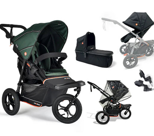 Out n About Nipper V6  Switch Newborn  Bundle  Sycamore Green