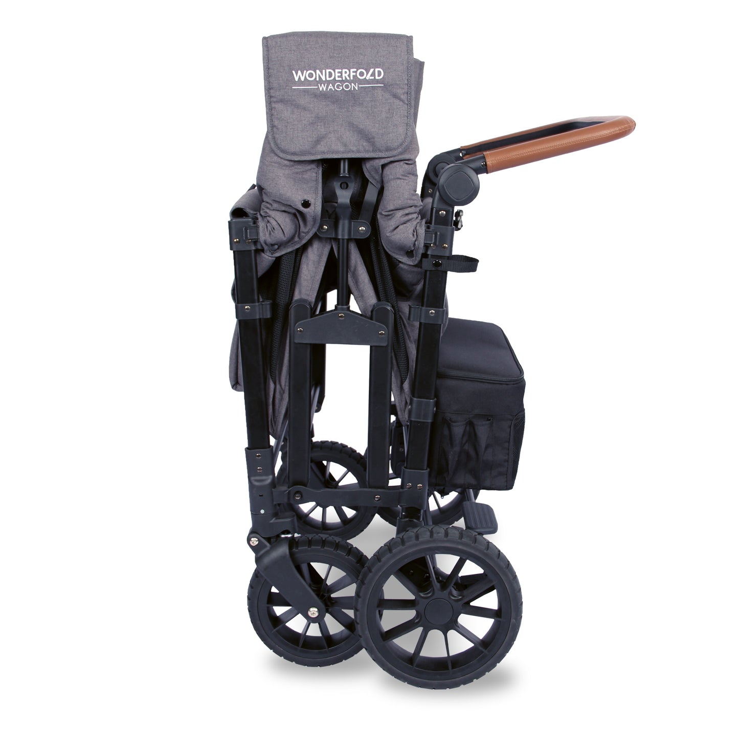 Wonderfold W4 LUXE PRO Charcoal Grey Quad Stroller Wagon