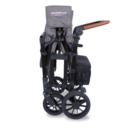 Wonderfold W4 LUXE PRO Charcoal Grey Quad Stroller Wagon
