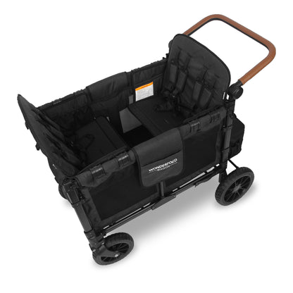 Wonderfold W4 Luxe Pro Quad Stroller Wagon Black