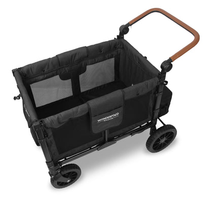 Wonderfold W4 Luxe Pro Quad Stroller Wagon Black