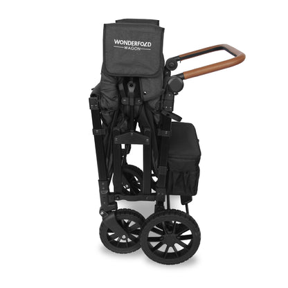 Wonderfold W4 Luxe Pro Quad Stroller Wagon Black