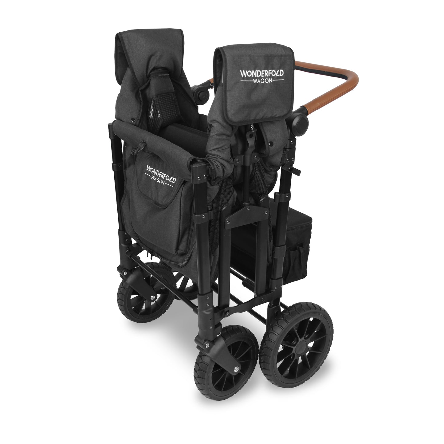 Wonderfold W4 Luxe Pro Quad Stroller Wagon Black