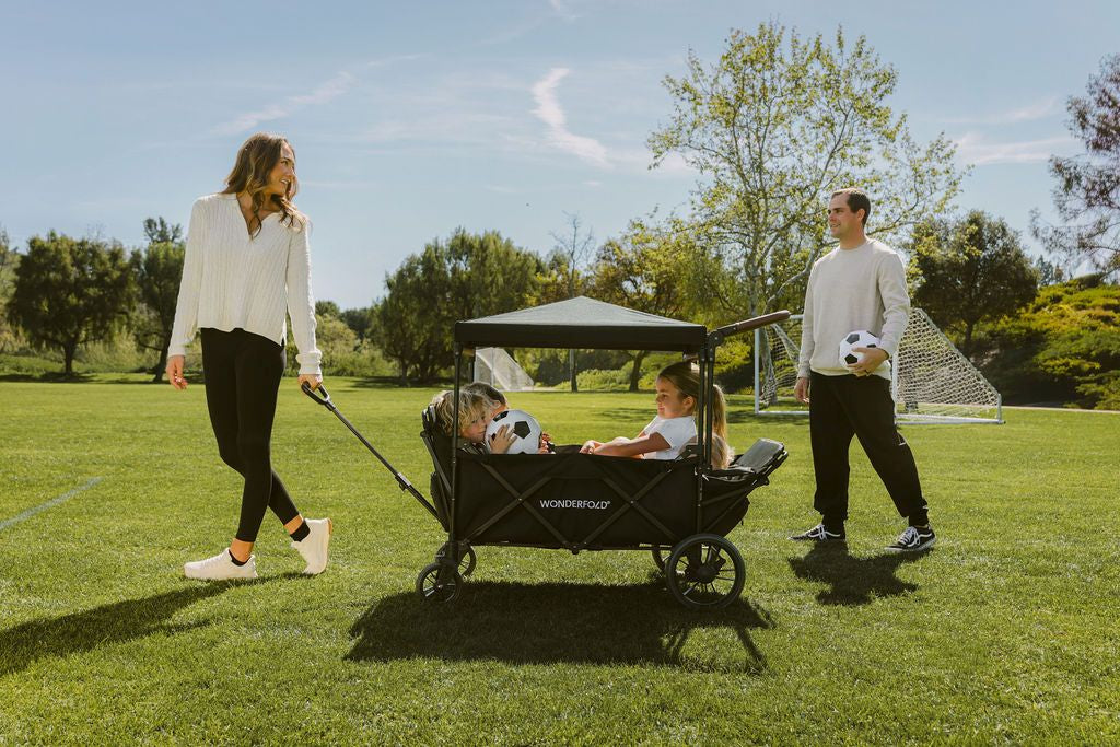 X4R Push & Pull Quad Stroller Wagon Stealth Black