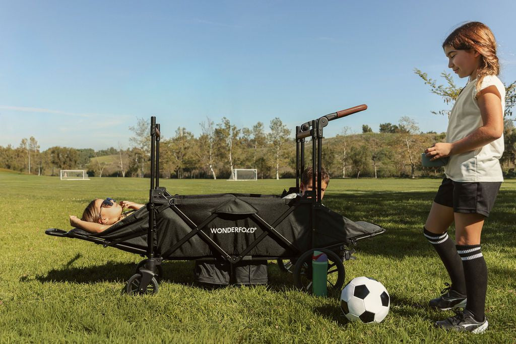 X4R Push & Pull Quad Stroller Wagon Stealth Black