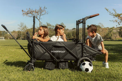 X4R Push & Pull Quad Stroller Wagon Stealth Black