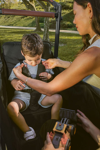 X4R Push & Pull Quad Stroller Wagon Stealth Black