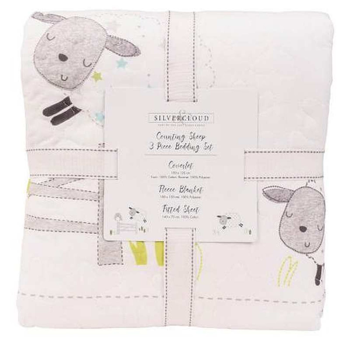 Silver Cloud Counting Sheep Bedding Set