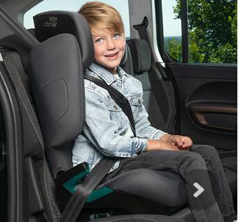 Britax Discovery Plus 2 Group 2/3 High Back Booster Car Seat Space Black - FREE Organiser