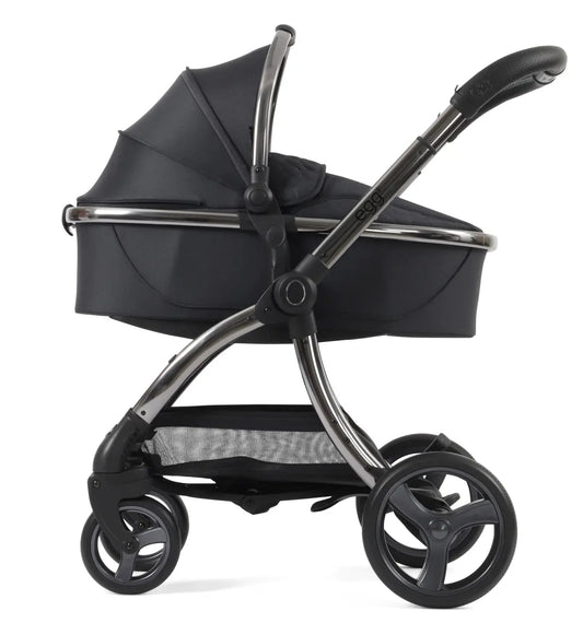Egg 3 Travel System Carbonite - Luxury British Designer Pram with Premium Fabrics