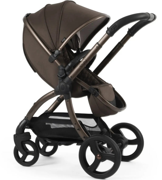 Egg 3 Travel System Chocolate Velvet - Luxury Designer Pram with Premium Fabrics