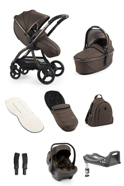 Egg 3 Travel System in CHOCOLATE VELVET