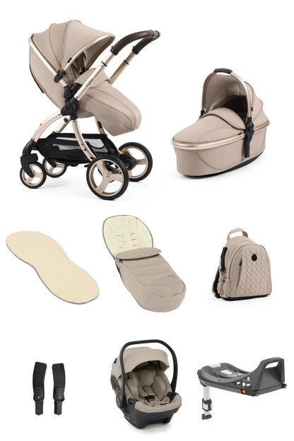Egg 3 Travel System Feather - Luxury British Designer Pram with Premium Fabrics
