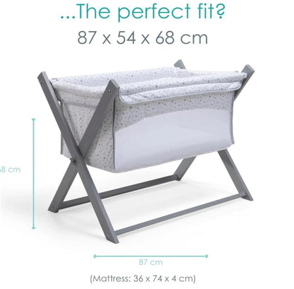 Clair De Lune Breathable Folding Crib