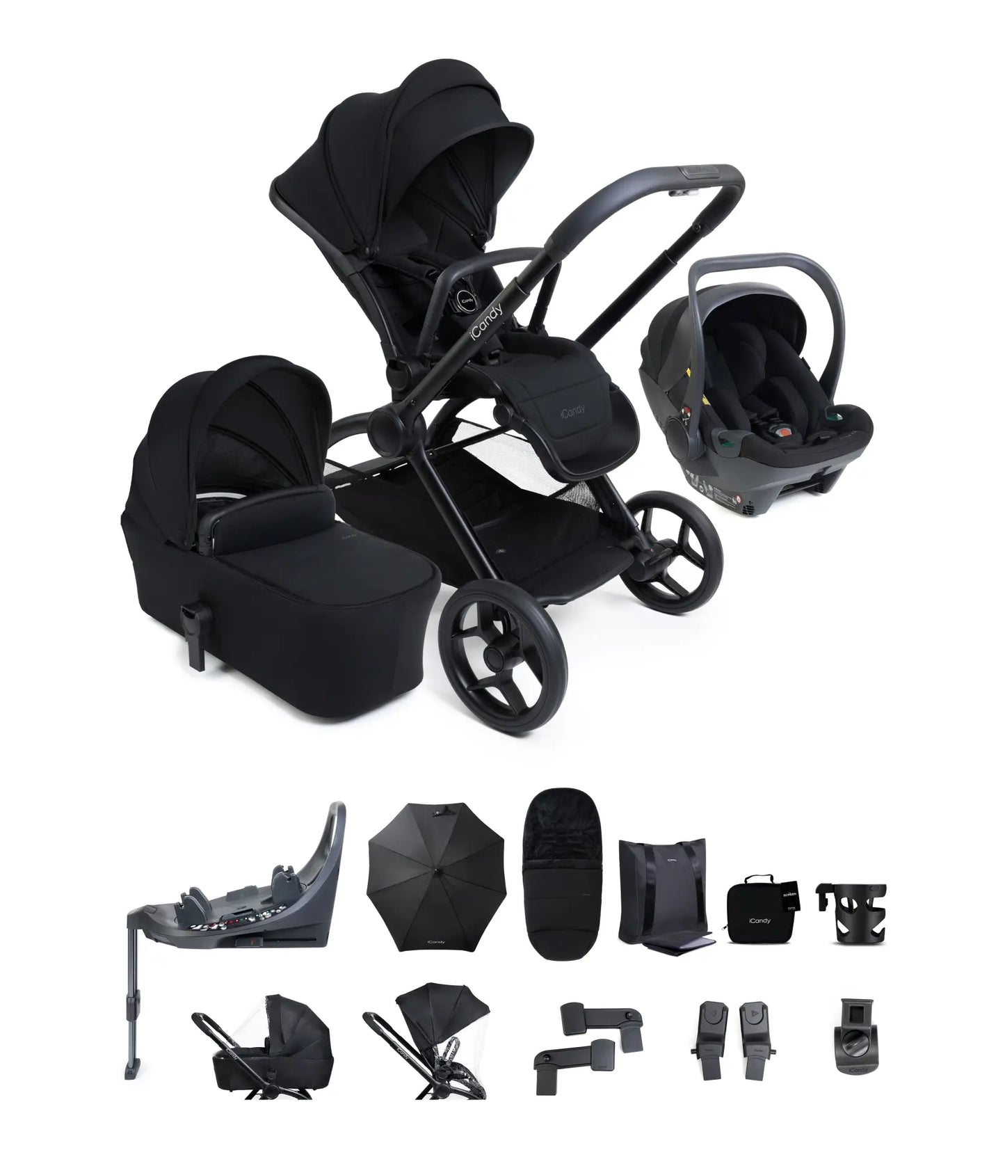 iCandy Orange 4  Travel System with Cocoon  360 Car Seat & Base