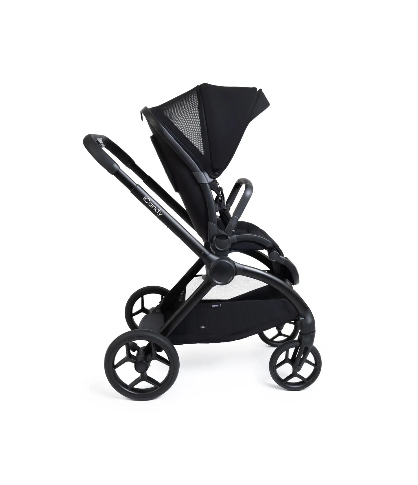 iCandy Core 2 Black Pushchair and Carrycot - Complete 360 Car Seat Bundle