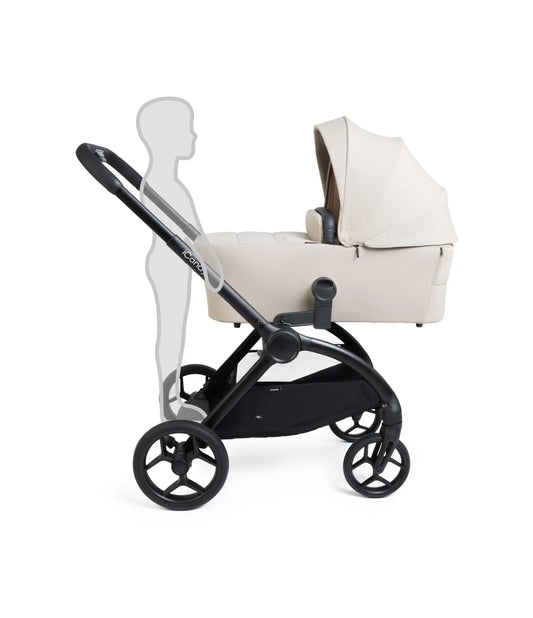 iCandy Core 2 Sandstone Pushchair and Carrycot - Complete 360 Car Seat Bundle