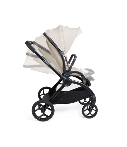 iCandy Core 2 Sandstone Pushchair and Carrycot - Complete 360 Car Seat Bundle