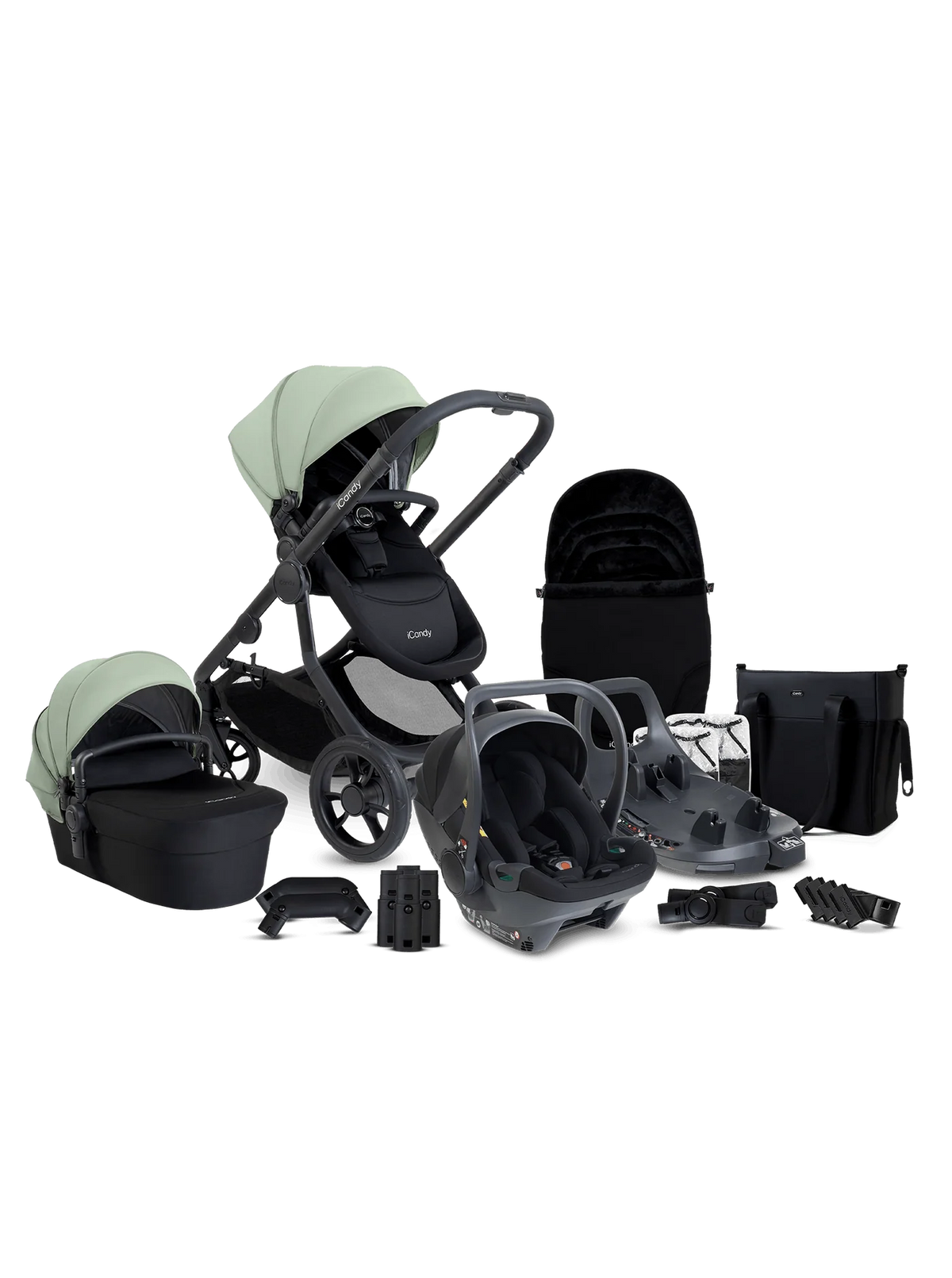 iCandy Orange 4  Travel System with Cocoon  360 Car Seat & Base