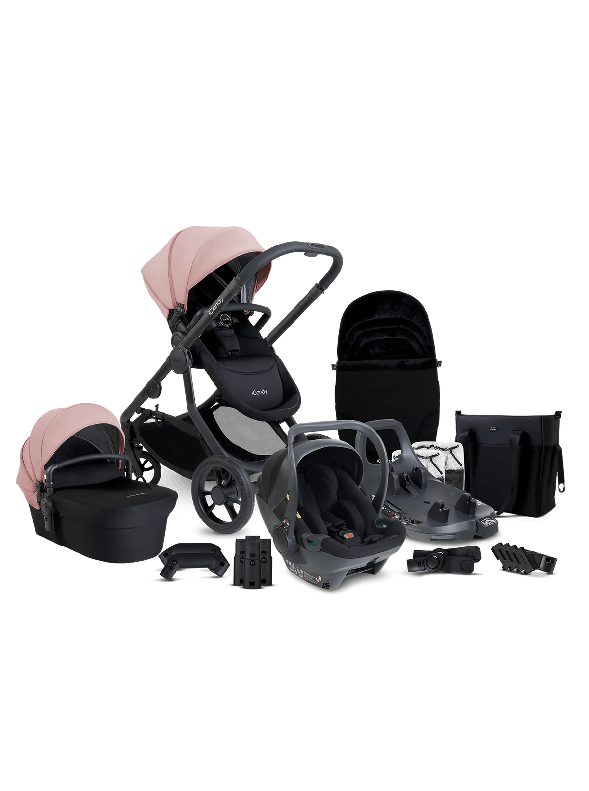 iCandy Orange 4  Travel System with Cocoon  360 Car Seat & Base