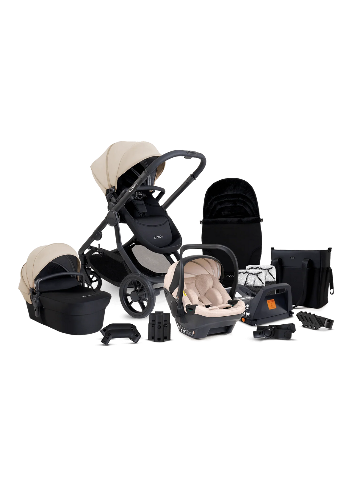 iCandy Orange 4  Travel System with Cocoon  360 Car Seat & Base