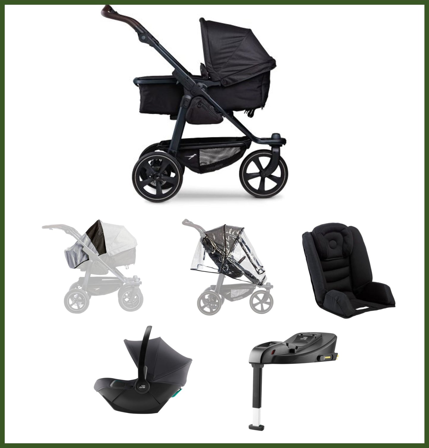 TFK Mono 2 Combi Stroller Black- In Store Special Offer Limited